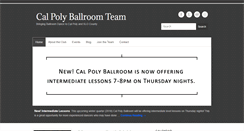 Desktop Screenshot of calpolyballroom.org